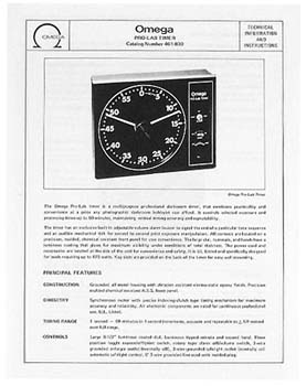 omega instruction manual
