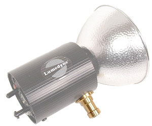 Adapter mounted on flash